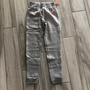 Girls sz m true religion sweatpants heather gray
